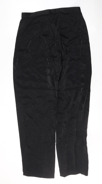 Womens UK Size 14 Preworn Regular Fit  Black Trousers