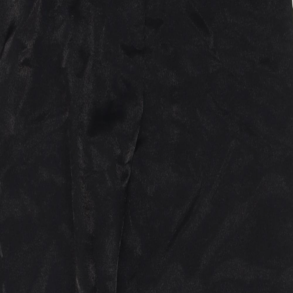 Womens UK Size 14 Preworn Regular Fit  Black Trousers