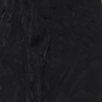 Womens UK Size 14 Preworn Regular Fit  Black Trousers