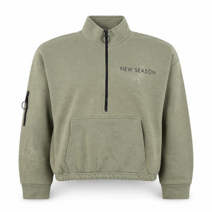 Select Womens Green  Cotton Pullover Sweatshirt Size S  Pullover - New Season