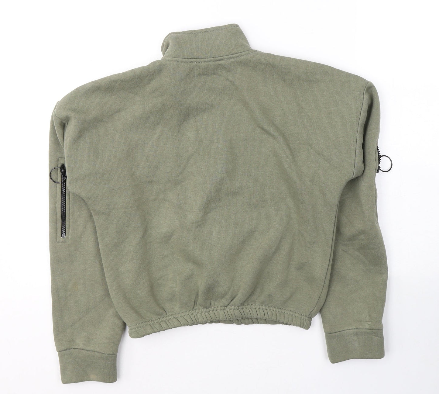 Select Womens Green  Cotton Pullover Sweatshirt Size S  Pullover - New Season