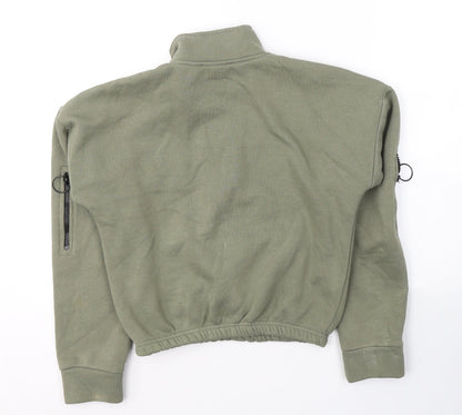 Select Womens Green  Cotton Pullover Sweatshirt Size S  Pullover - New Season