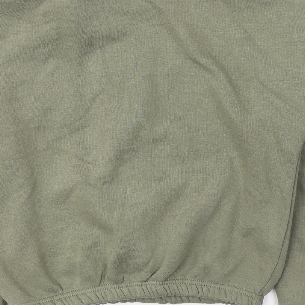 Select Womens Green  Cotton Pullover Sweatshirt Size S  Pullover - New Season