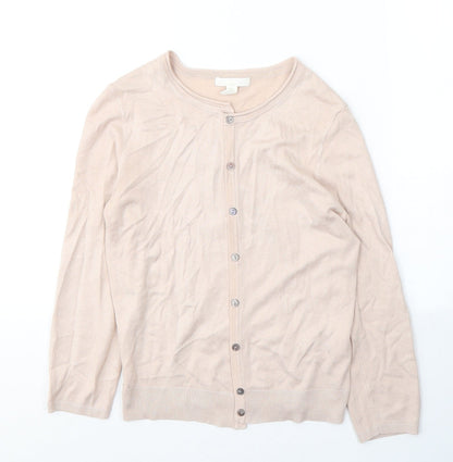 Womens UK Size XS H&M Pink Cardigan Jumper