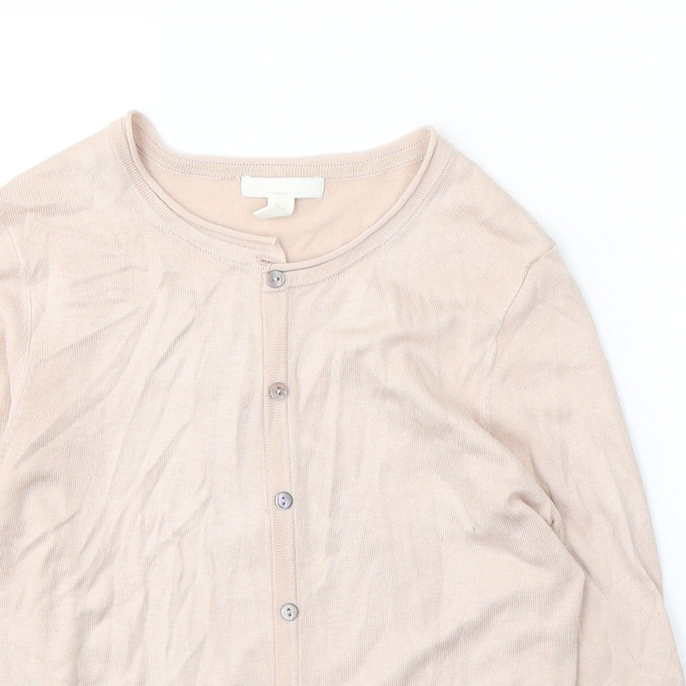 Womens UK Size XS H&M Pink Cardigan Jumper