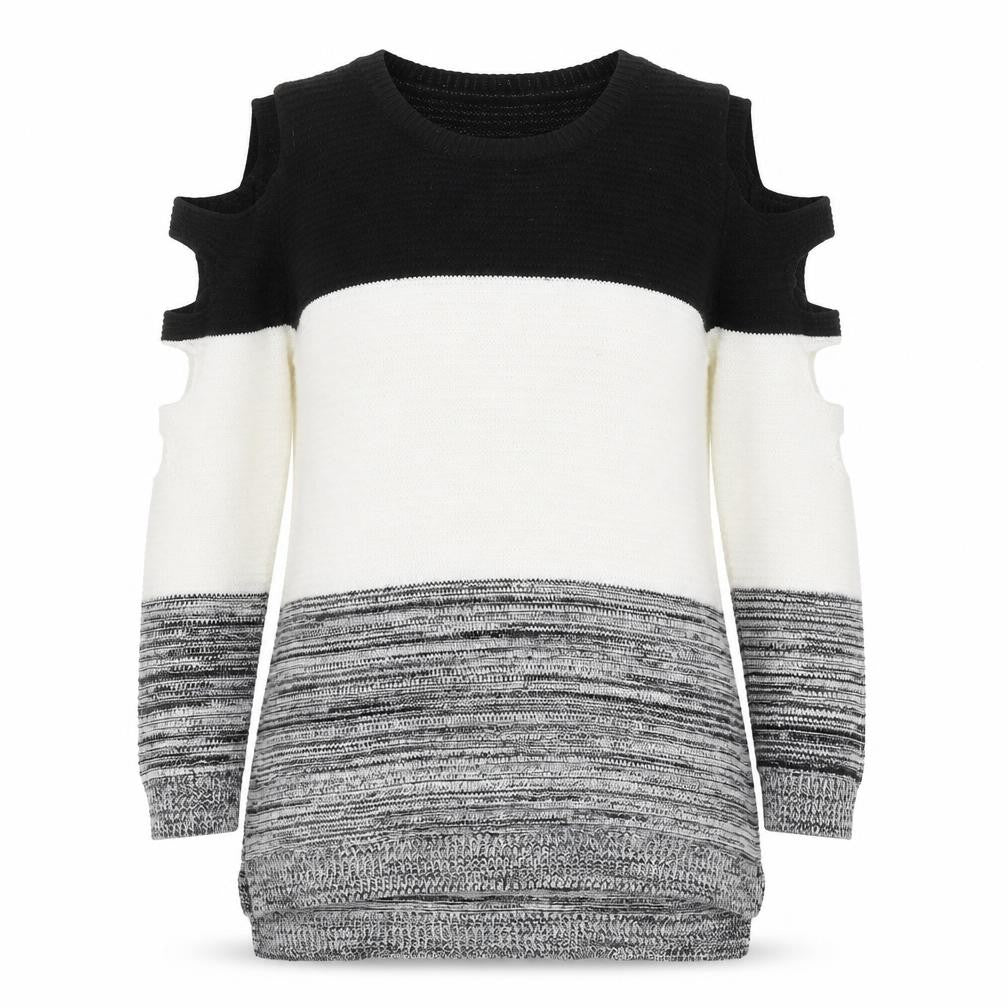 Womens UK Size 10 Primark White Pullover Jumper