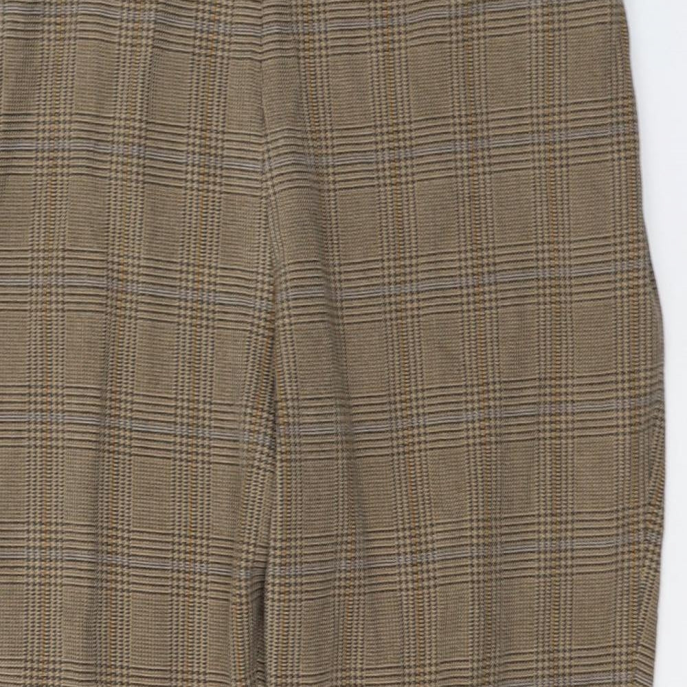 Womens UK Size 20 Marks and Spencer Regular Fit Cropped Beige Trousers
