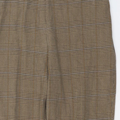 Womens UK Size 20 Marks and Spencer Regular Fit Cropped Beige Trousers