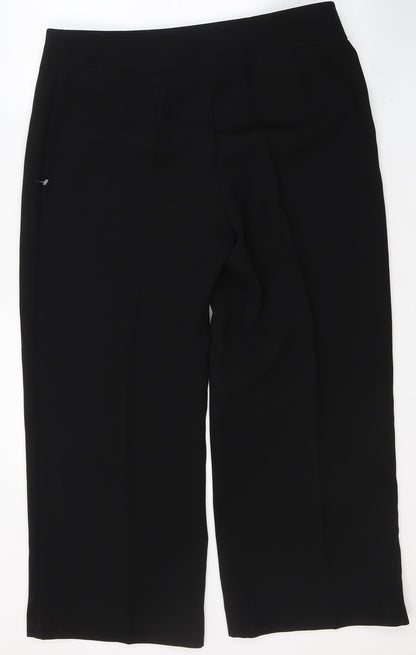 Womens UK Size 16 Marks and Spencer Regular Fit  Black Trousers