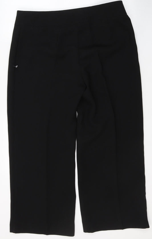 Womens UK Size 16 Marks and Spencer Regular Fit  Black Trousers