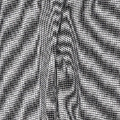 Stradivarius Womens Black Houndstooth Cotton Jegging Leggings Size 6 L26 in
