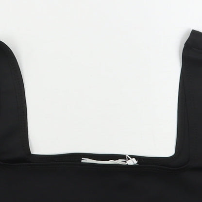 Florence Club Womens Black  Polyester Cropped Tank Size 10 Square Neck