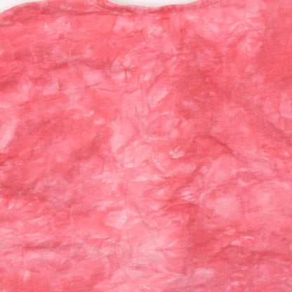 Mango Girls Pink  Cotton Basic Button-Up Size 12-18 Months Round Neck