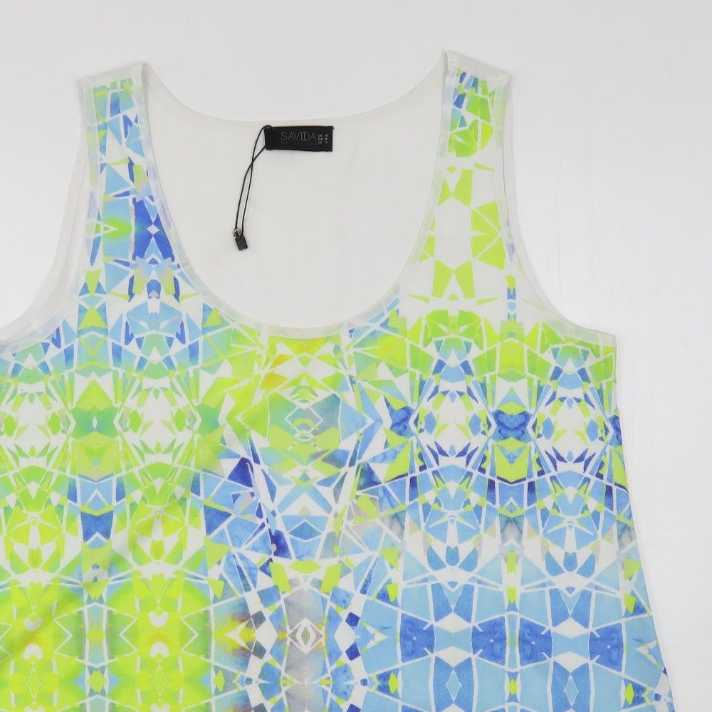 Womens UK Size 18 Savida Multicoloured Basic Blouse