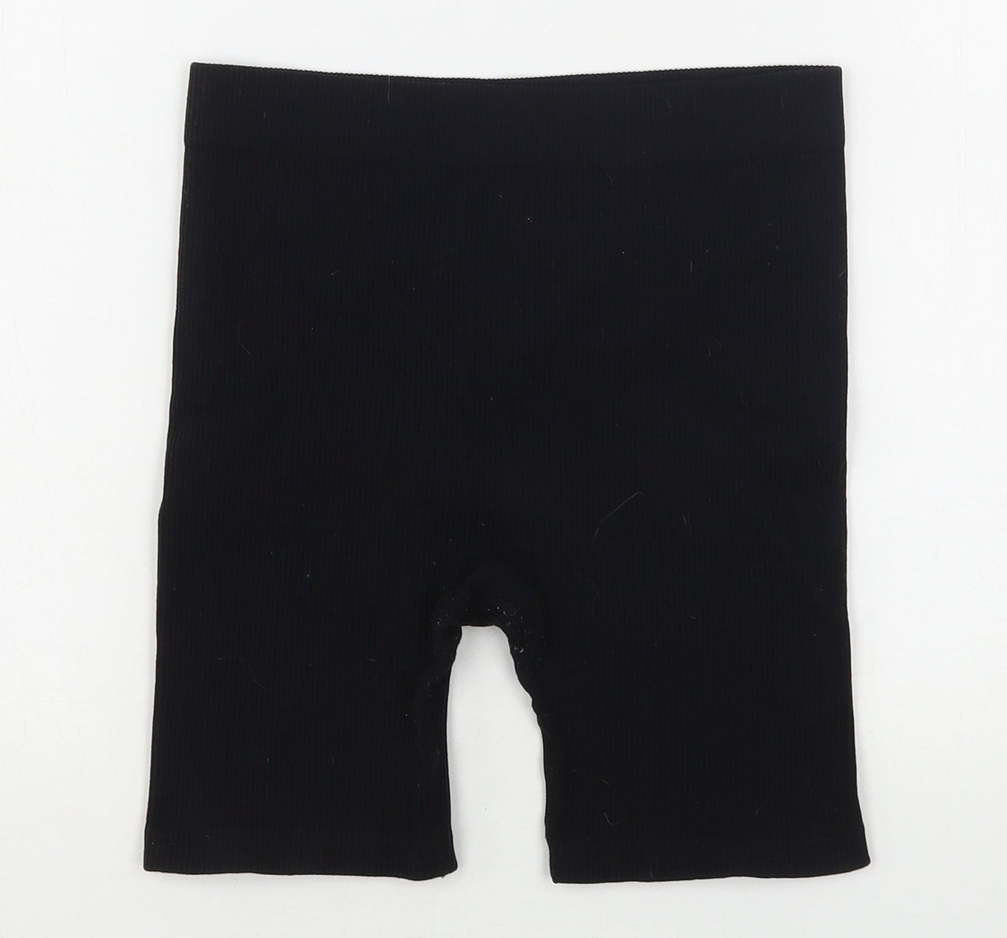 Dunnes Stores Womens Black  Polyamide Biker Shorts Size M L7 in Regular