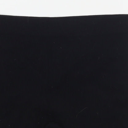 Dunnes Stores Womens Black  Polyamide Biker Shorts Size M L7 in Regular