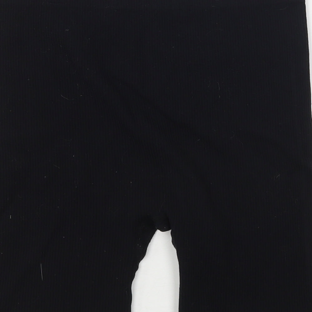 Dunnes Stores Womens Black  Polyamide Biker Shorts Size M L7 in Regular