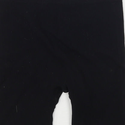 Dunnes Stores Womens Black  Polyamide Biker Shorts Size M L7 in Regular