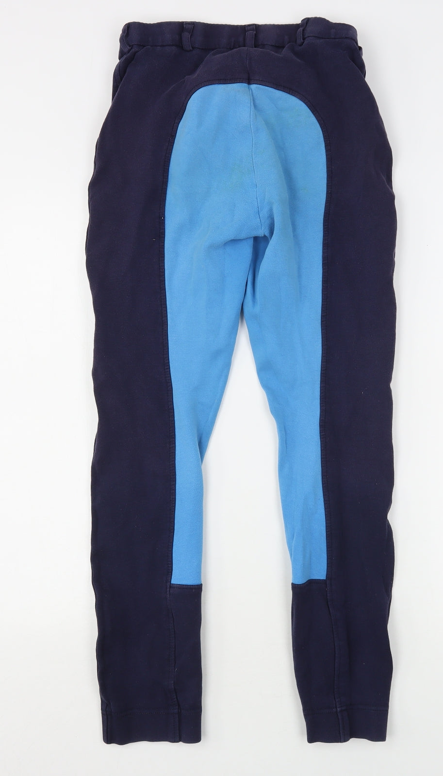 Wessex Womens Blue  Cotton Trousers  Size 28 in L29 in Regular Hook & Eye - Equestrian Trousers