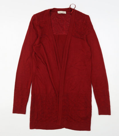 Womens UK Size 8 Per Una Red Cardigan Jumper