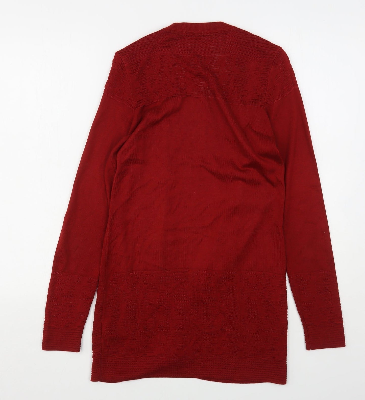 Womens UK Size 8 Per Una Red Cardigan Jumper