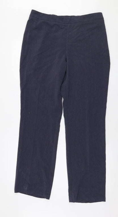 Womens UK Size 14 Marks and Spencer Regular Fit  Grey Trousers