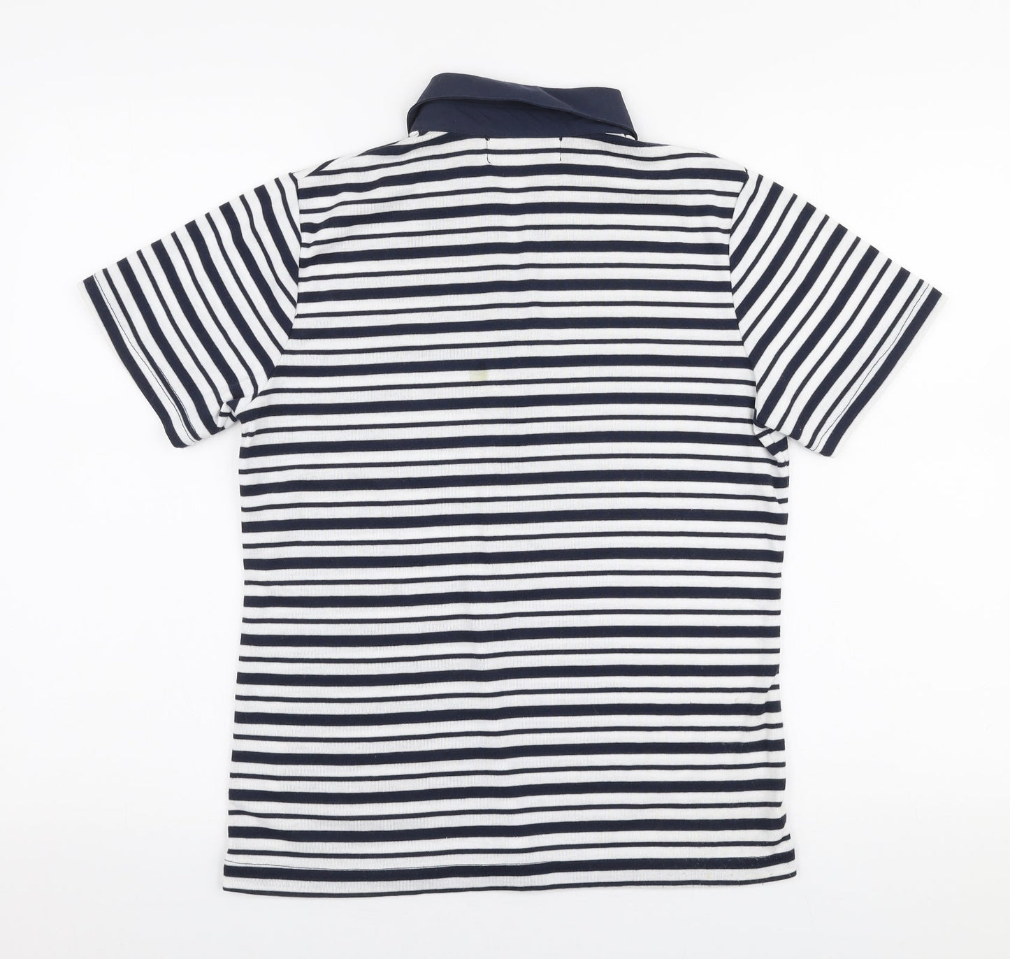 Womens UK Size M Fabrizio Blue Basic Polo