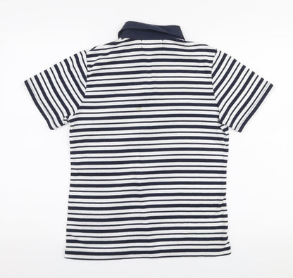 Womens UK Size M Fabrizio Blue Basic Polo