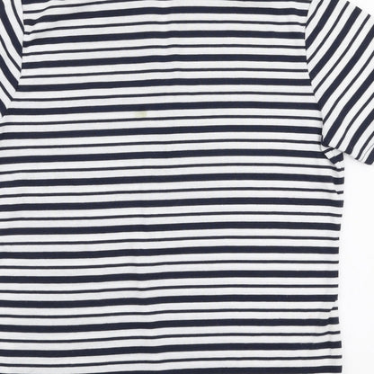 Womens UK Size M Fabrizio Blue Basic Polo