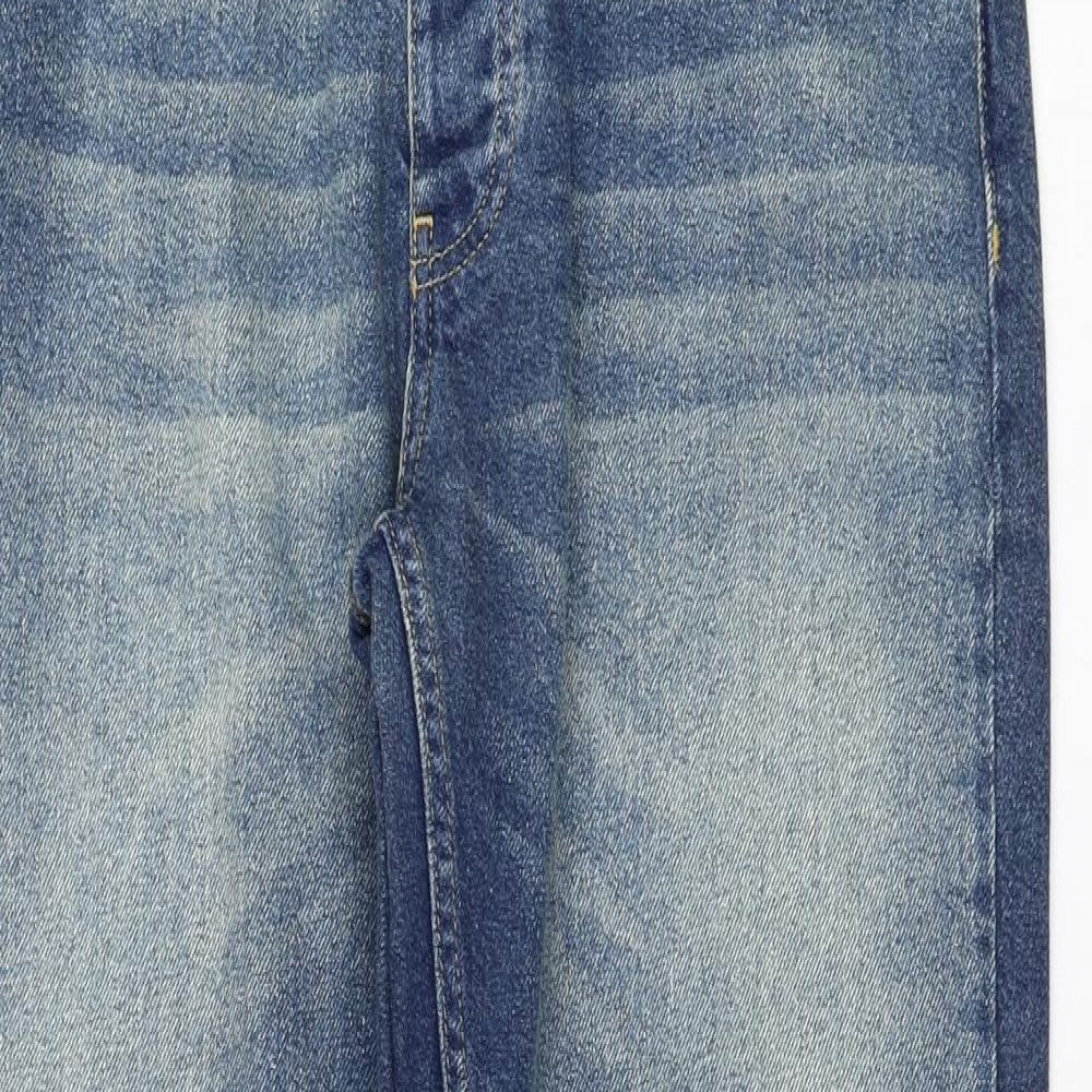 Mens UK Size 32 in BoohooMAN Regular Fit Straight Blue Jeans