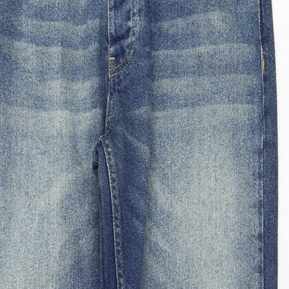 Mens UK Size 32 in BoohooMAN Regular Fit Straight Blue Jeans