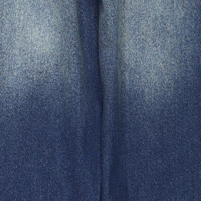 Mens UK Size 32 in BoohooMAN Regular Fit Straight Blue Jeans