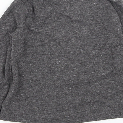 Primark Girls Grey  Polyester Basic T-Shirt Size 2-3 Years Round Neck Pullover