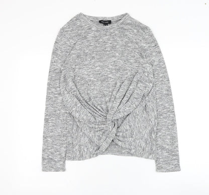 Womens UK Size 10 New Look Grey Pullover Jumper