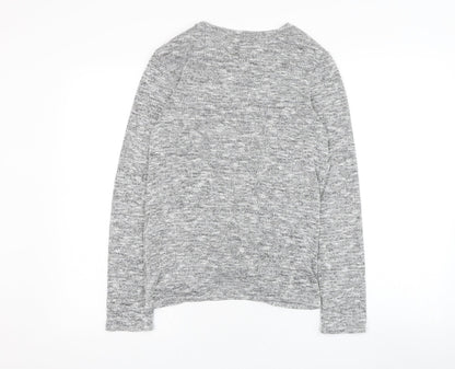 Womens UK Size 10 New Look Grey Pullover Jumper