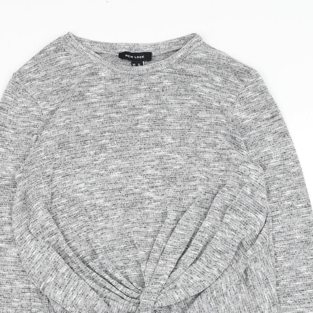 Womens UK Size 10 New Look Grey Pullover Jumper