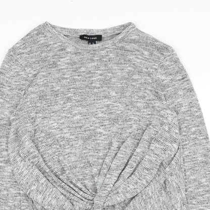 Womens UK Size 10 New Look Grey Pullover Jumper
