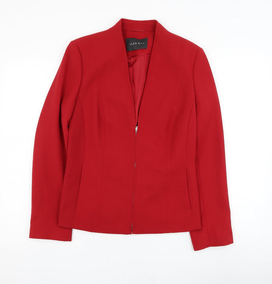 Alex & Co Womens Red   Jacket  Size 10  Zip