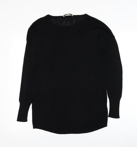 Womens UK Size S Oasis Black Pullover Jumper