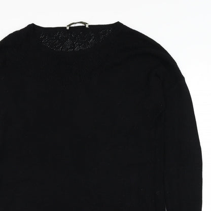Womens UK Size S Oasis Black Pullover Jumper