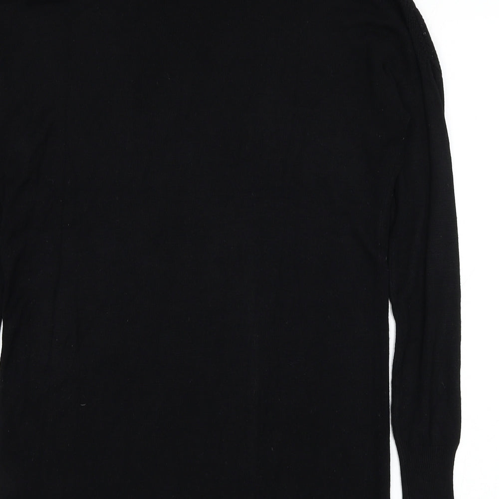 Womens UK Size S Oasis Black Pullover Jumper