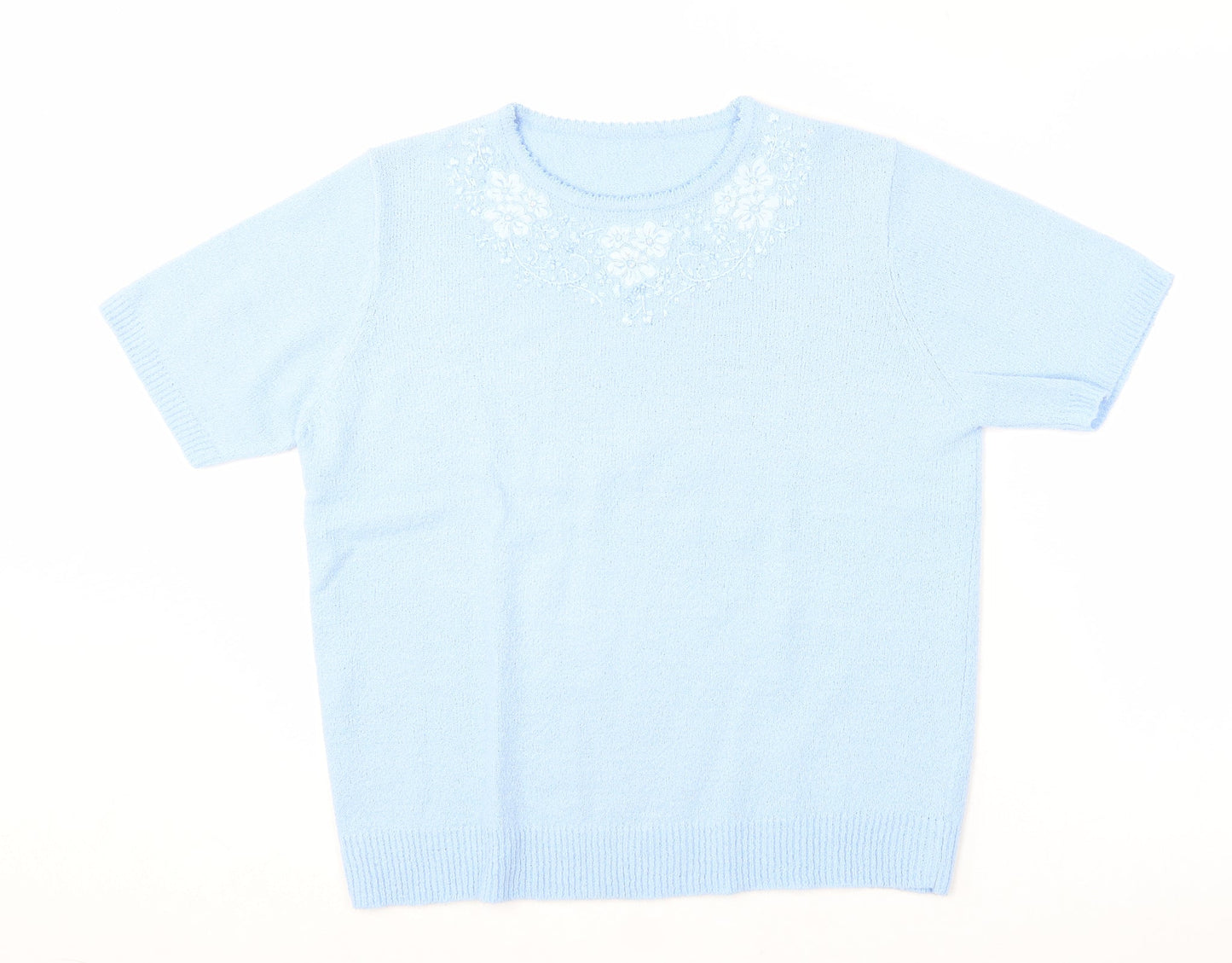 Womens UK Size 14 Berkertex Blue Basic T-Shirt