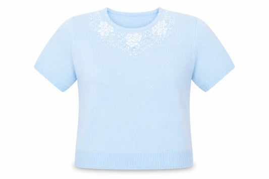 Womens UK Size 14 Berkertex Blue Basic T-Shirt