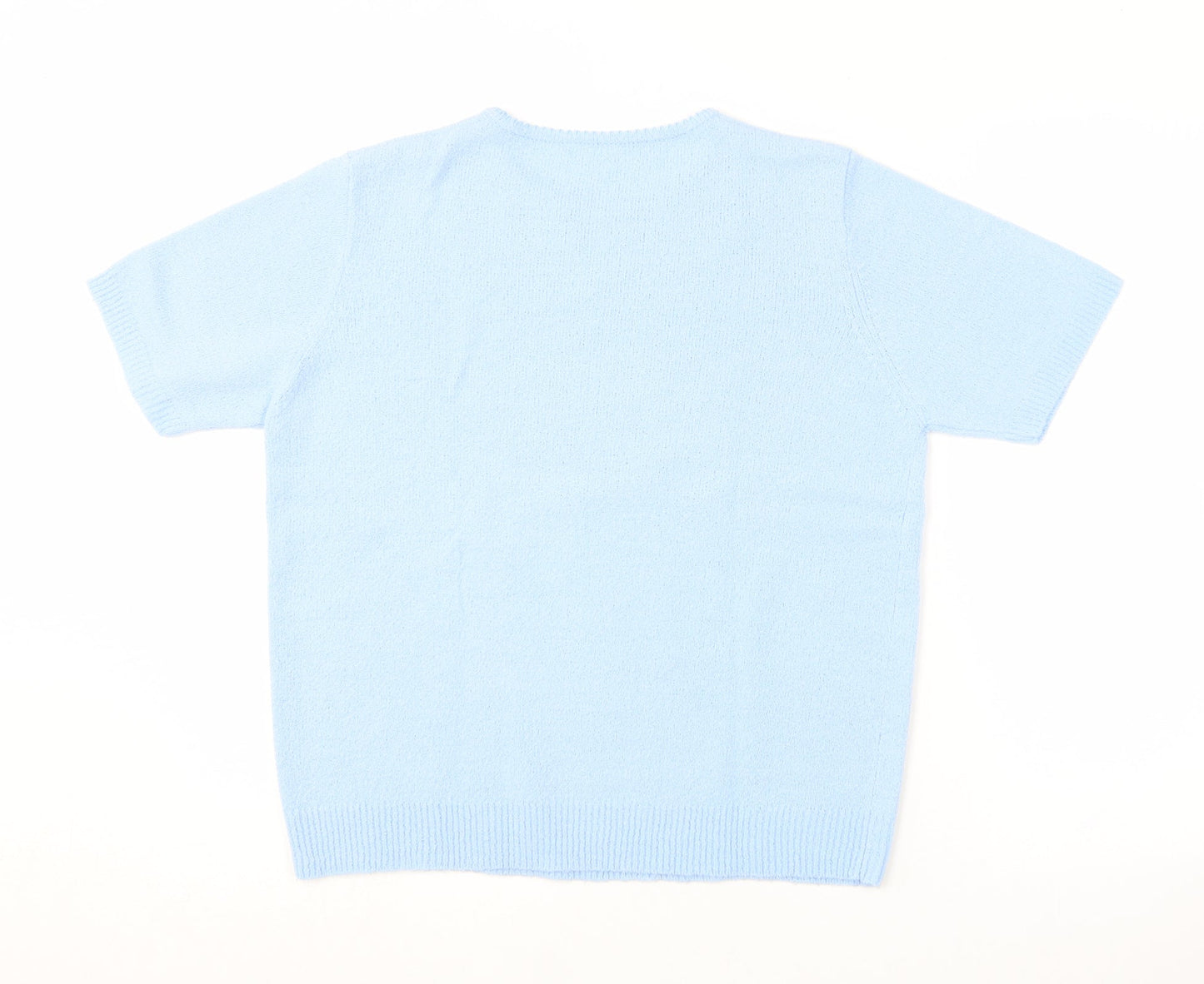 Womens UK Size 14 Berkertex Blue Basic T-Shirt