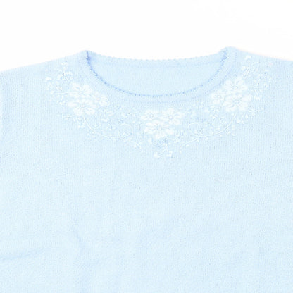 Womens UK Size 14 Berkertex Blue Basic T-Shirt