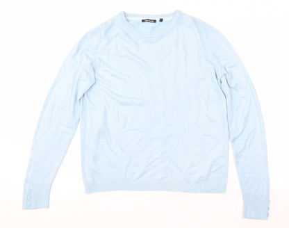 Womens UK Size L Mia Moda Blue Pullover Jumper