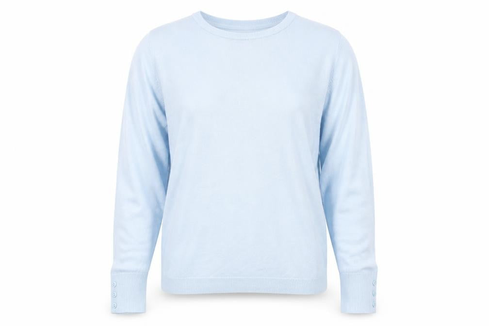 Womens UK Size L Mia Moda Blue Pullover Jumper