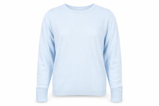 Womens UK Size L Mia Moda Blue Pullover Jumper