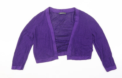 Womens UK Size S Bonmarché Purple Cardigan Jumper