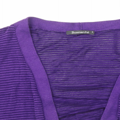 Womens UK Size S Bonmarché Purple Cardigan Jumper
